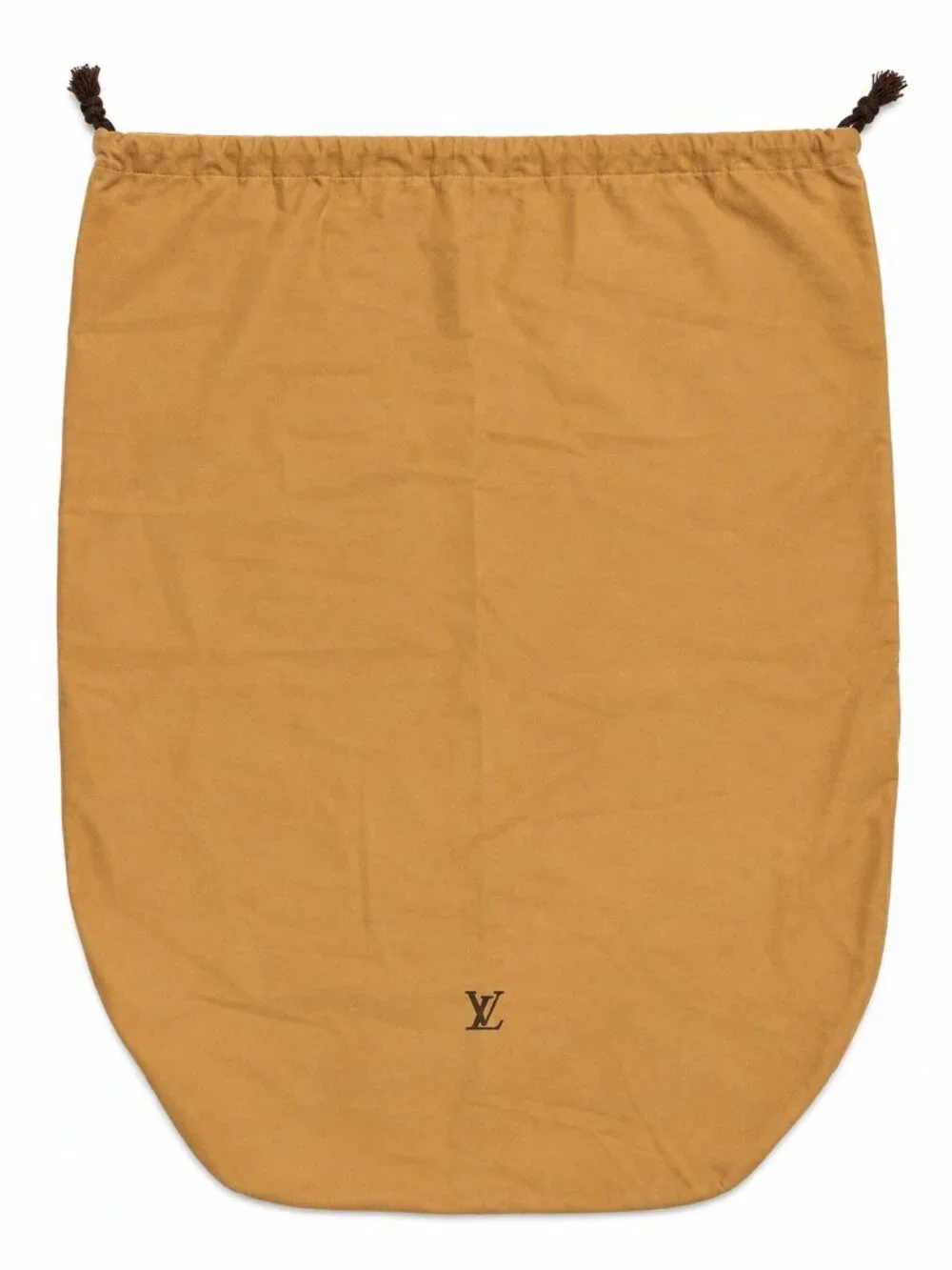 Vintage Louis Vuitton Extra Large Tan Drawstring Dust Bag Storage Cover 25